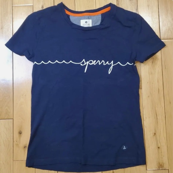 Sperry Tops - NAVY SPERRY LOGO TEE SIZE SMALL